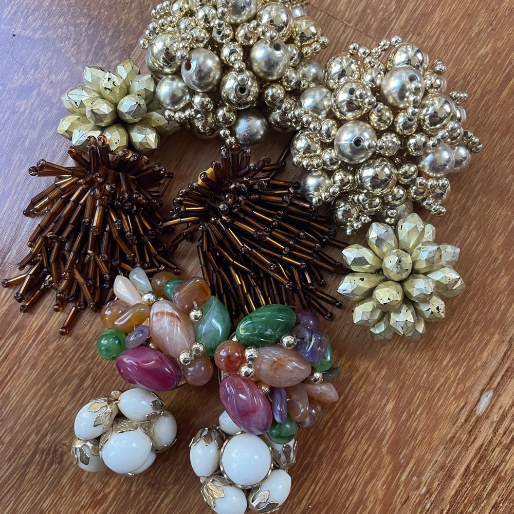 Vintage earrings 5 sets